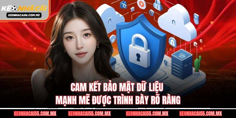 Cam kết bảo mật dữ liệu mạnh mẽ được trình bày rõ ràng